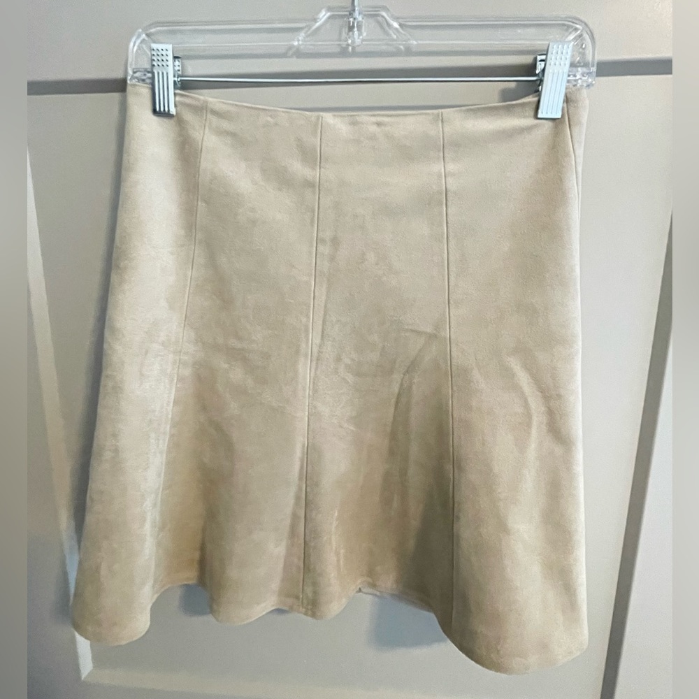 BCBG MaxAzria Faux Suede Skirt